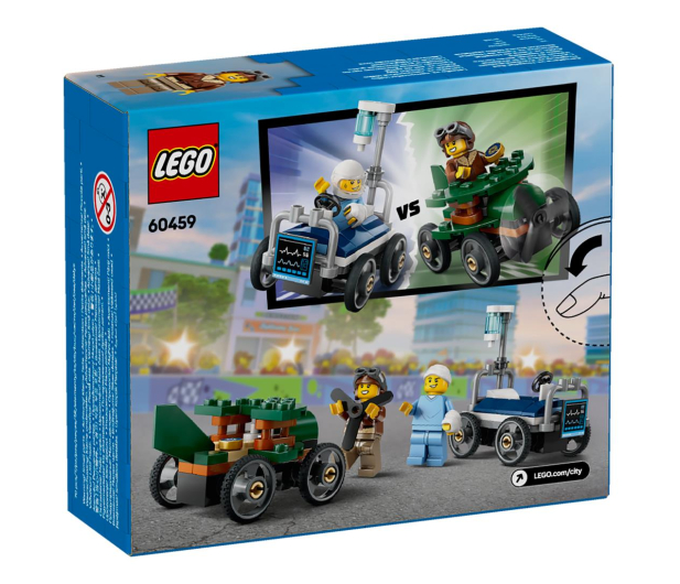 LEGO City 60459 Zestaw wyścigówek: samolot kontra łóżko szpitalne - 1298088 - zdjęcie 6